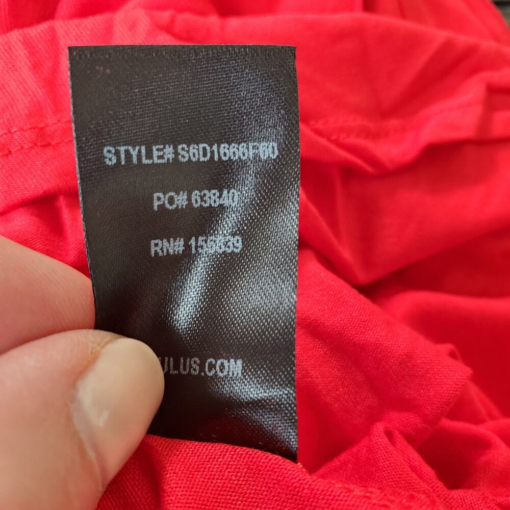 Lulus Red Sleeveless Swing Dress Size M NWT - Picture 11 of 12